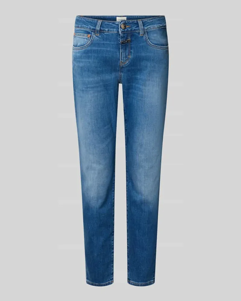 Closed Slim Fit Jeans aus Baumwoll-Mix Modell 'Baker Blau