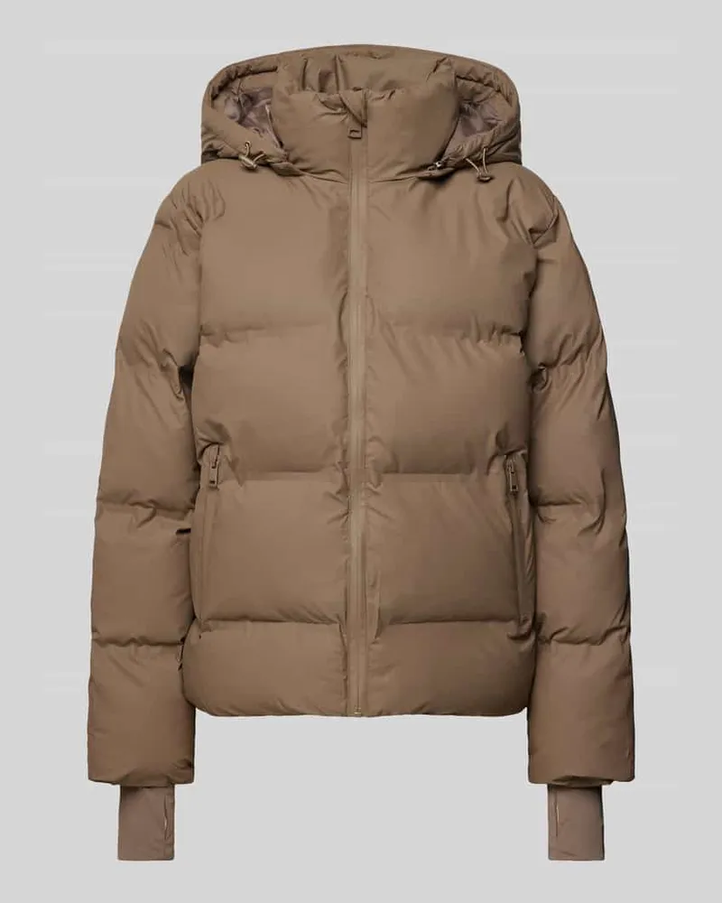 Neo Noir Steppjacke mit Kapuze Modell 'Fox Taupe