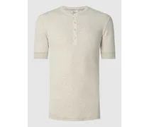 Serafino-Shirt aus Baumwolle Modell 'Karl-Heinz