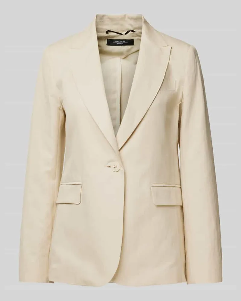 Max Mara Blazer mit Reverskragen Modell 'QUITO Sand
