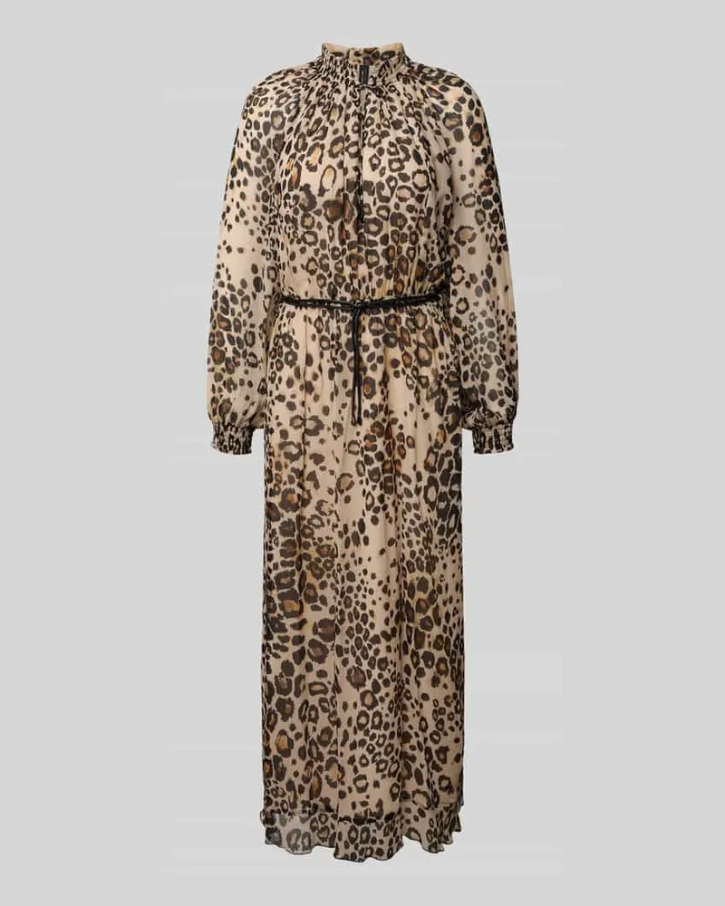 Marc Cain Midikleid aus reiner Viskose Camel