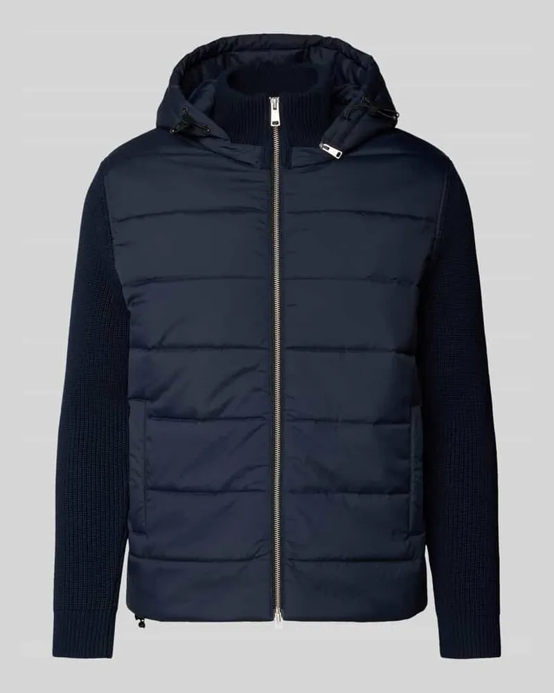 Marc O'Polo Regular Fit Steppjacke im Material-Mix Marine