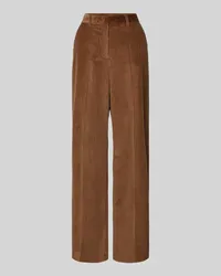 Max Mara Straight Fit Cordhose aus reiner Baumwolle mit seitlichen Eingrifftaschen Modell 'TANIA Hazel