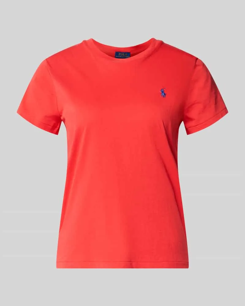 Ralph Lauren Regular Fit T-Shirt aus reiner Baumwolle Rot
