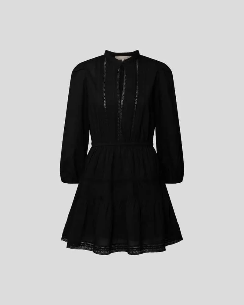 Vanessa Bruno Minikleid mit Biesen Black