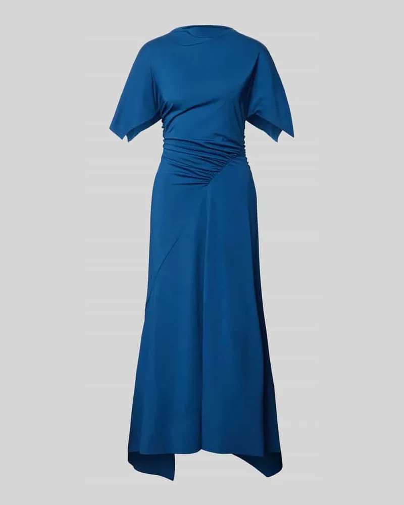 Victoria Beckham Abendkleid mit Drapierung Modell 'CAPSLEEVEDRESS Blau