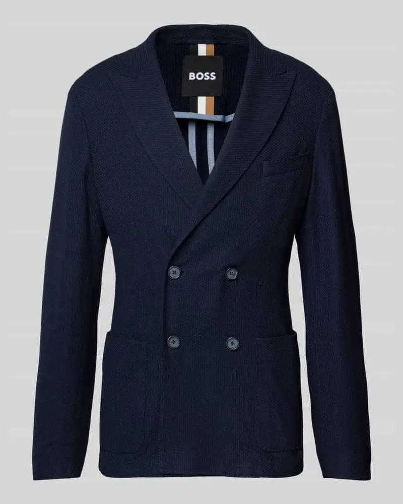 HUGO BOSS Sakko mit aufgesetzten Taschen Modell 'Hanry Marine