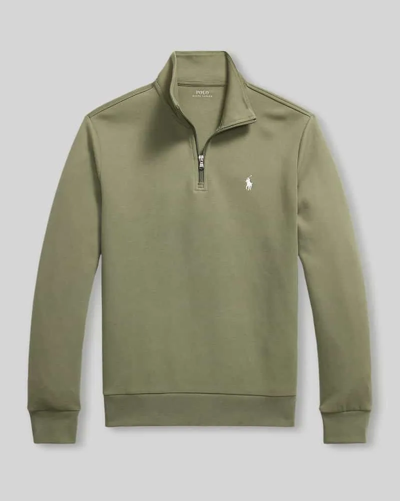 Ralph Lauren Regular Fit Troyer aus Baumwoll-Mix Oliv