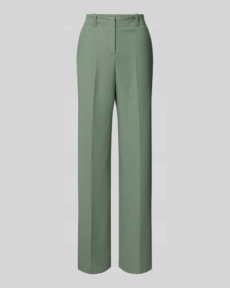 HUGO BOSS Straight Leg Anzughose mit Bügelfalten Modell 'HULANA Khaki