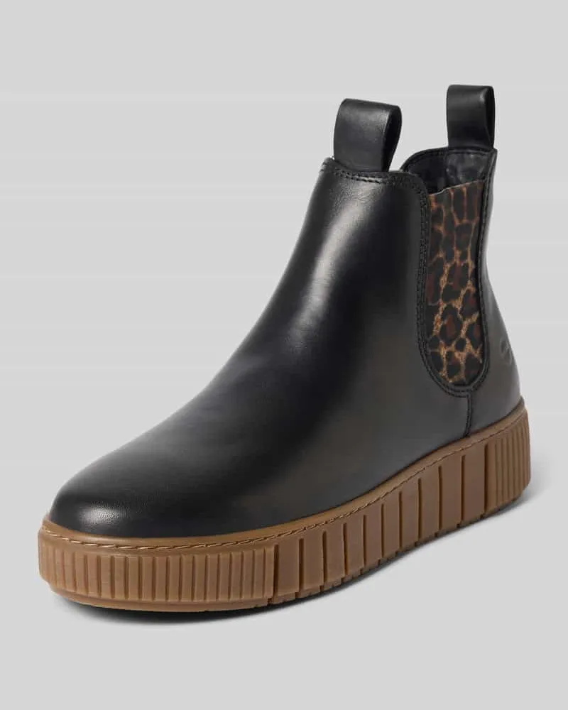 Tamaris Chelsea Boots aus echtem Rindsleder Black