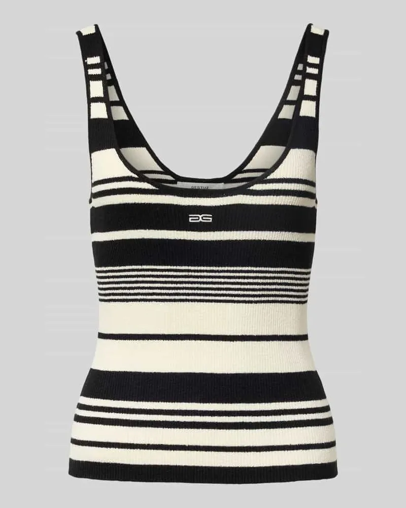 Gestuz Tanktop aus Viskose-Mix Modell 'stela Black