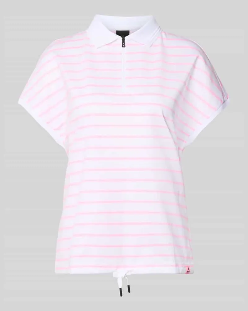 Bogner Regular Fit Poloshirt mit Reißverschluss Rosa