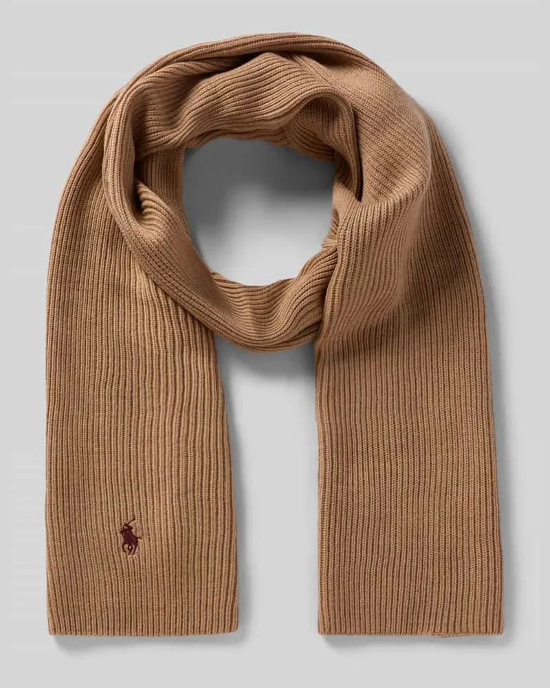 Ralph Lauren Schal mit Label-Stitching Camel