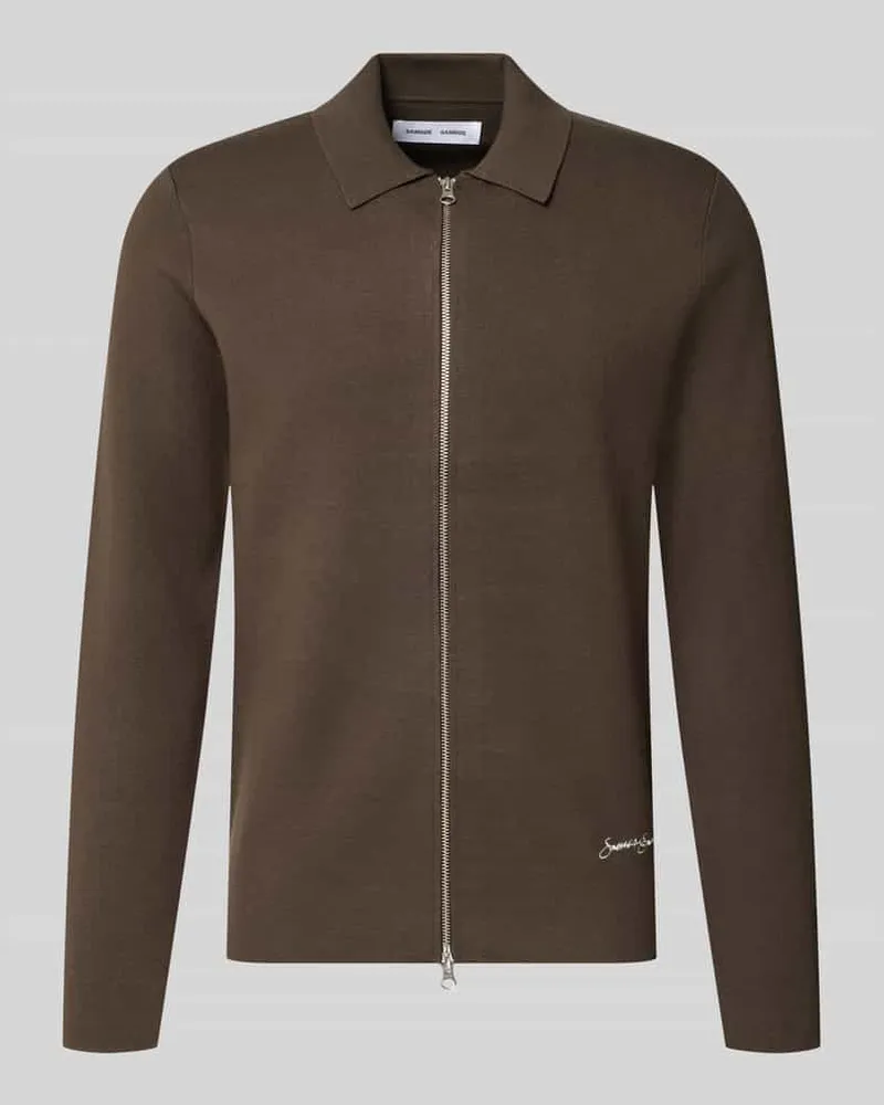 Samsøe & Samsøe Regular Fit Jacke aus Viskose-Mix Modell 'Matt Dunkelbraun