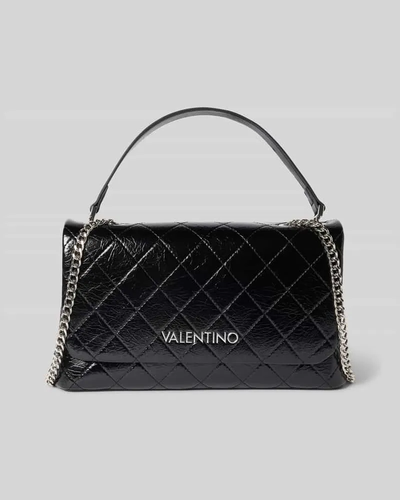 Valentino Bags Handtasche mit Steppnähten und Label-Applikation Modell 'WAKANDA Black