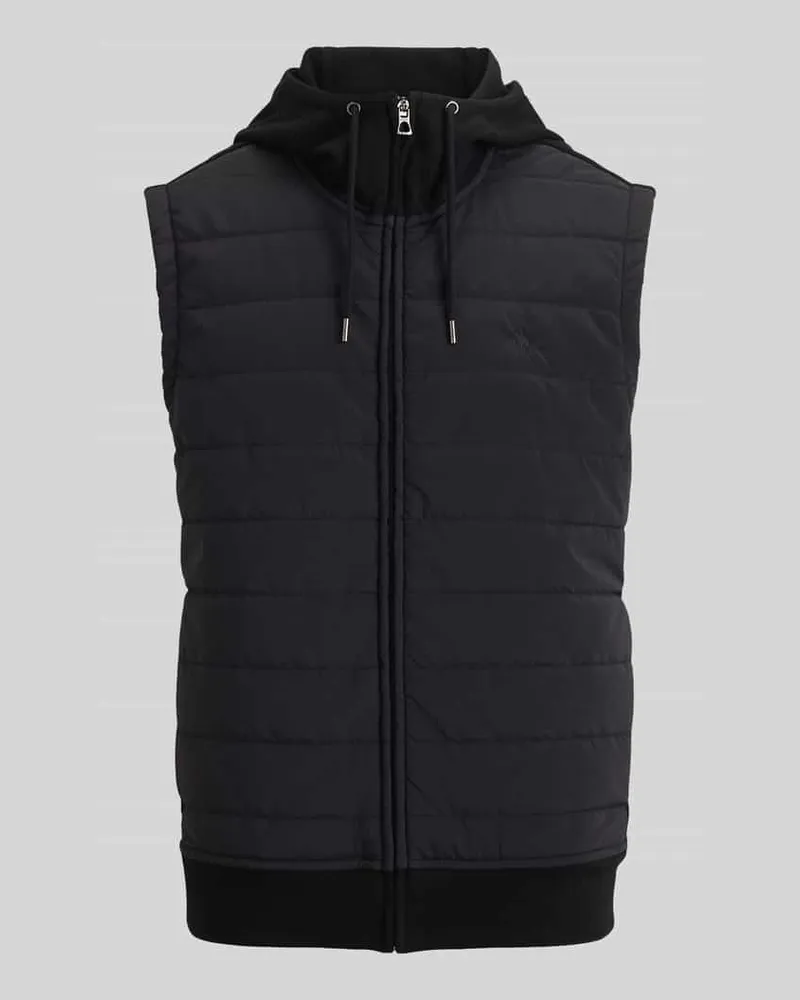 Ralph Lauren Sweatjacke mit gesteppter Frontpartie Black