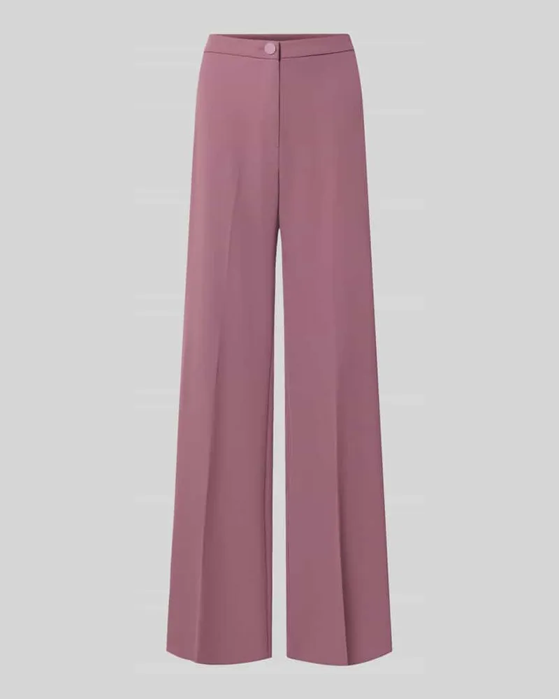 Rinascimento Wide Leg Stoffhose mit Knopfverschluss Altrosa