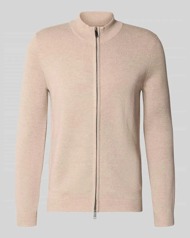 Christian Berg Wolljacke mit Stehkragen Sand