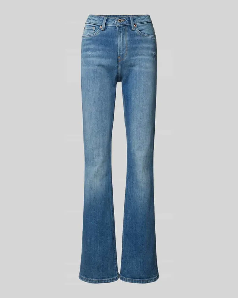 Pepe Jeans Flared Fit Jeans im 5-Pocket-Design Blau