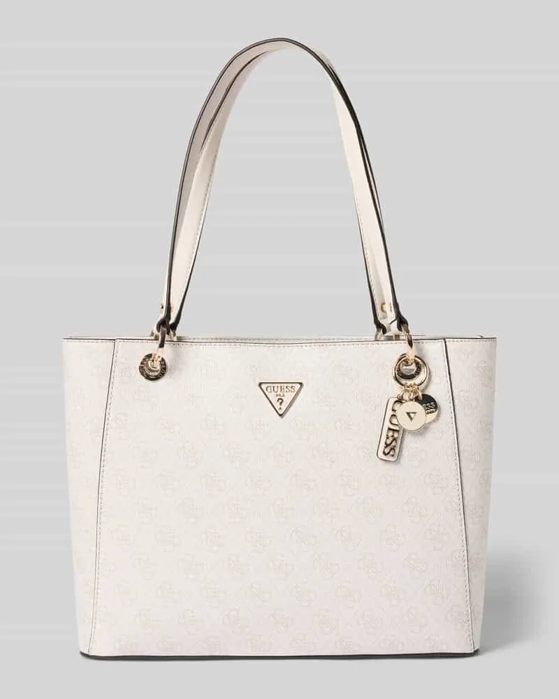 Guess Handtasche mit Label-Applikation Modell 'NOELLE II Offwhite