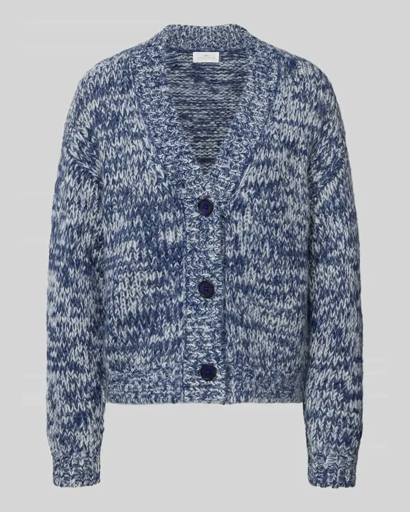 Fynch-Hatton Cardigan in Two-Tone-Machart Marine