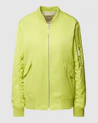 Smith & Soul Bomberjacke mit gerippten Abschlüssen Neon