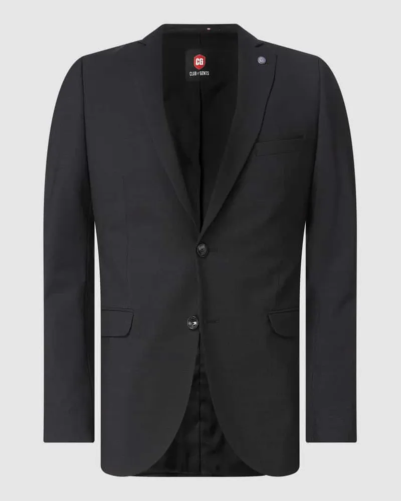 CG Slim Fit 2-Knopf-Sakko mit Stretch-Anteil Modell 'Caden Dunkelgrau