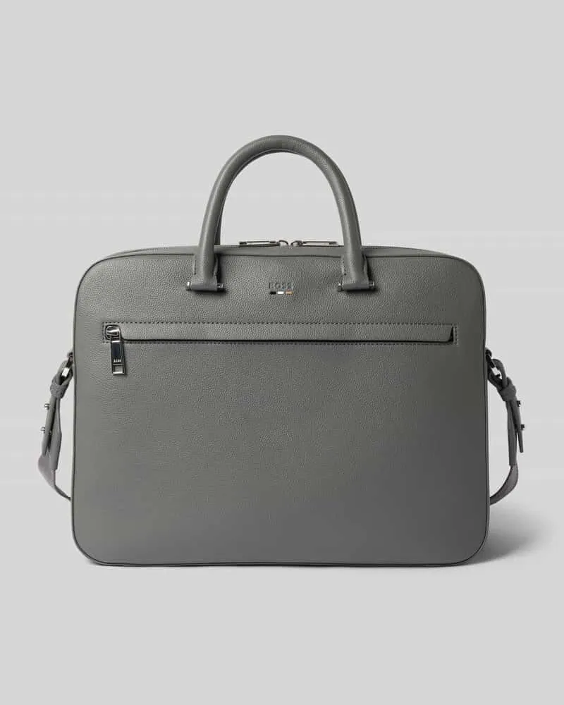 HUGO BOSS Laptoptasche in Lederoptik Modell 'RAY_S DOC CASE N Graphit