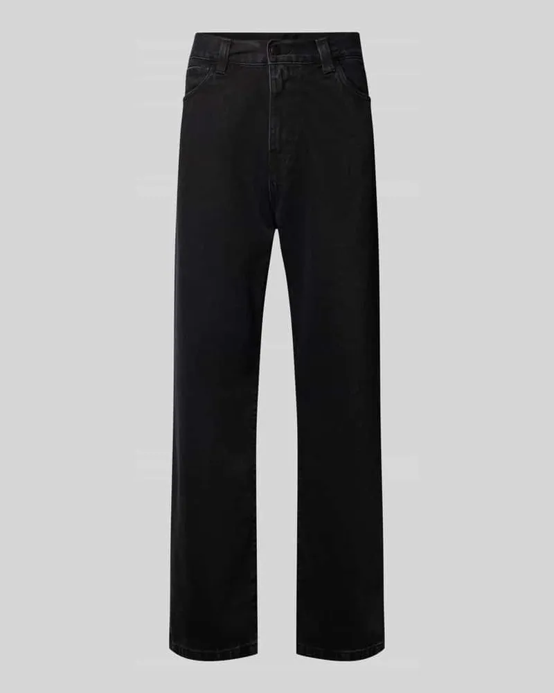 Carhartt WIP Straight Leg Jeans im 5-Pocket-Design Modell 'LANDON Black