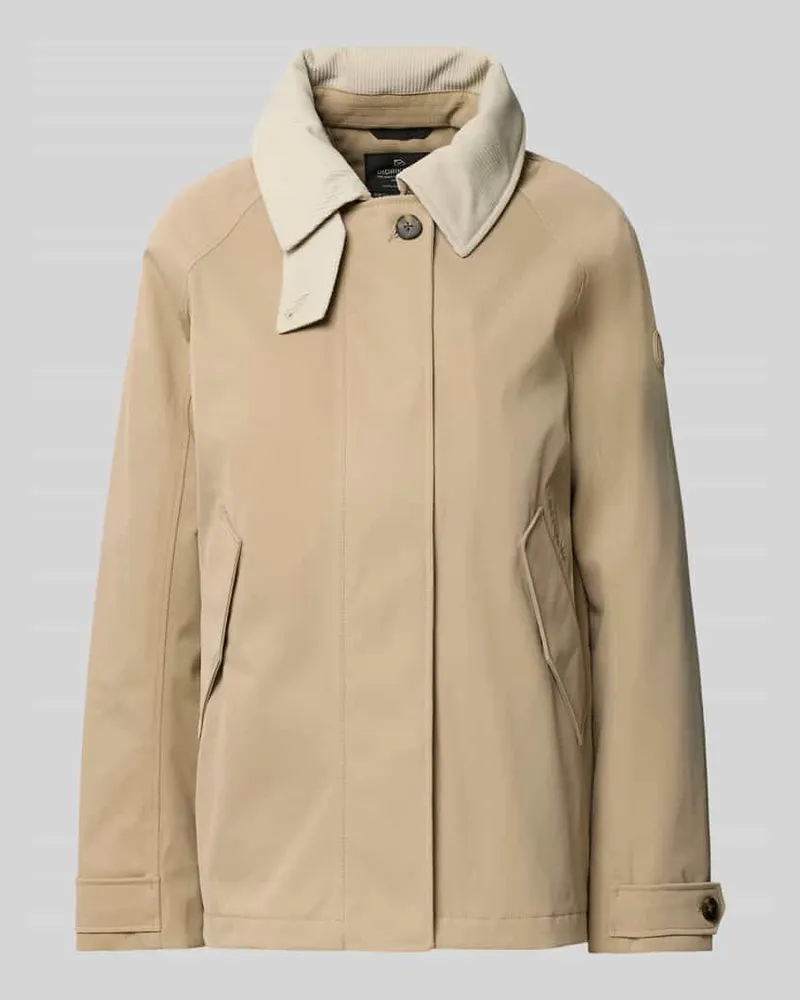 Didriksons 1913 Relaxed Fit Jacke mit Umlegekragen Modell 'Lynn Beige