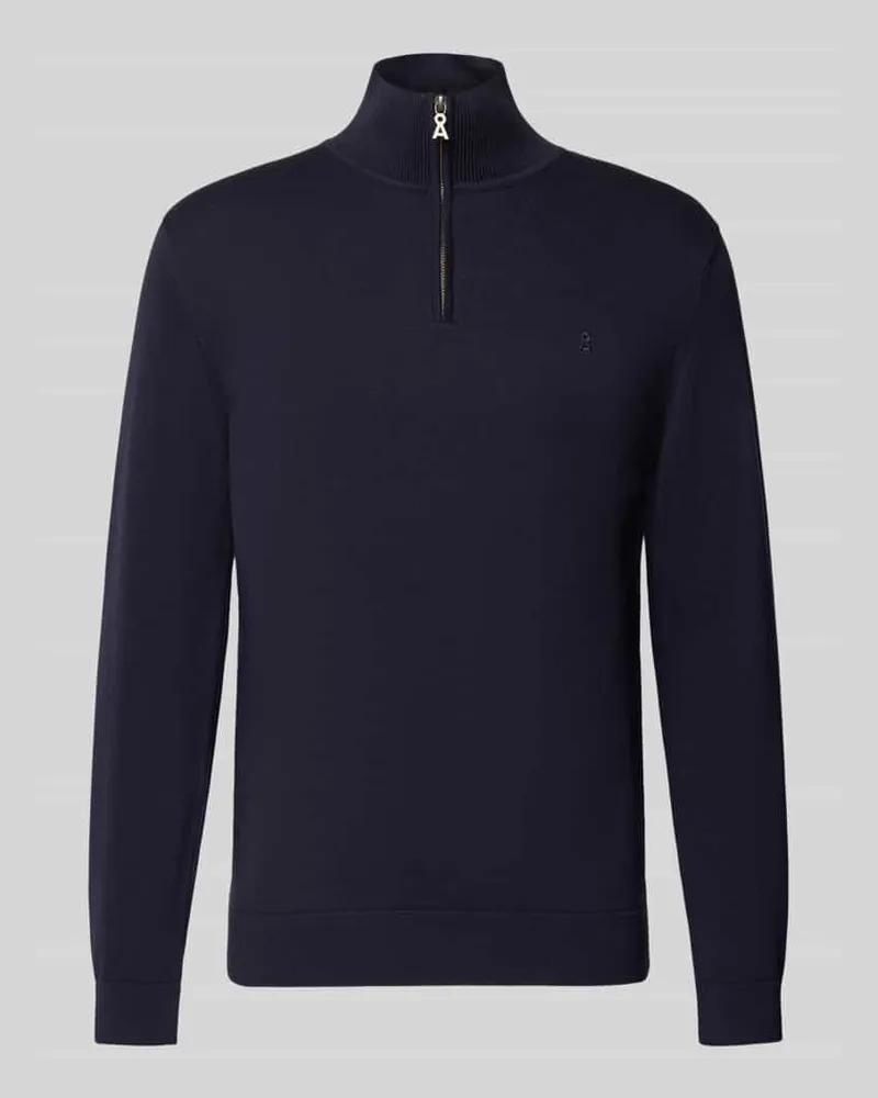 Armedangels Regular Fit Troyer aus reiner Bio-Baumwolle Modell 'FAABES Marine