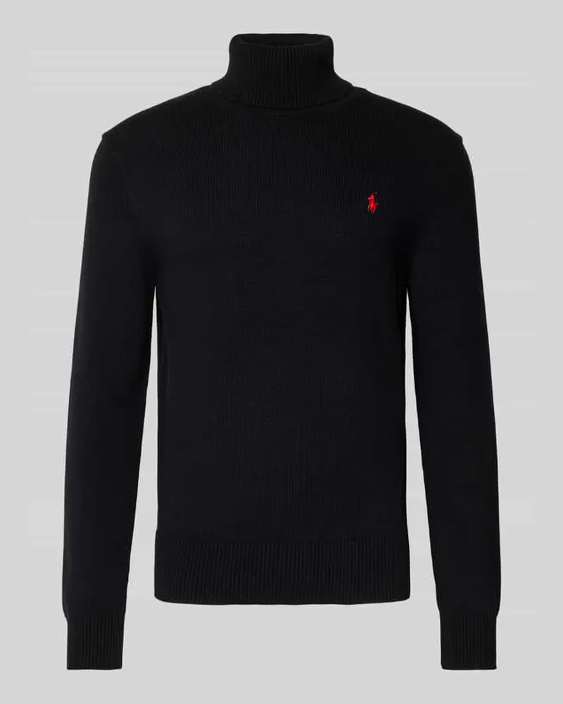 Ralph Lauren Strickpullover mit Rollkragen Black