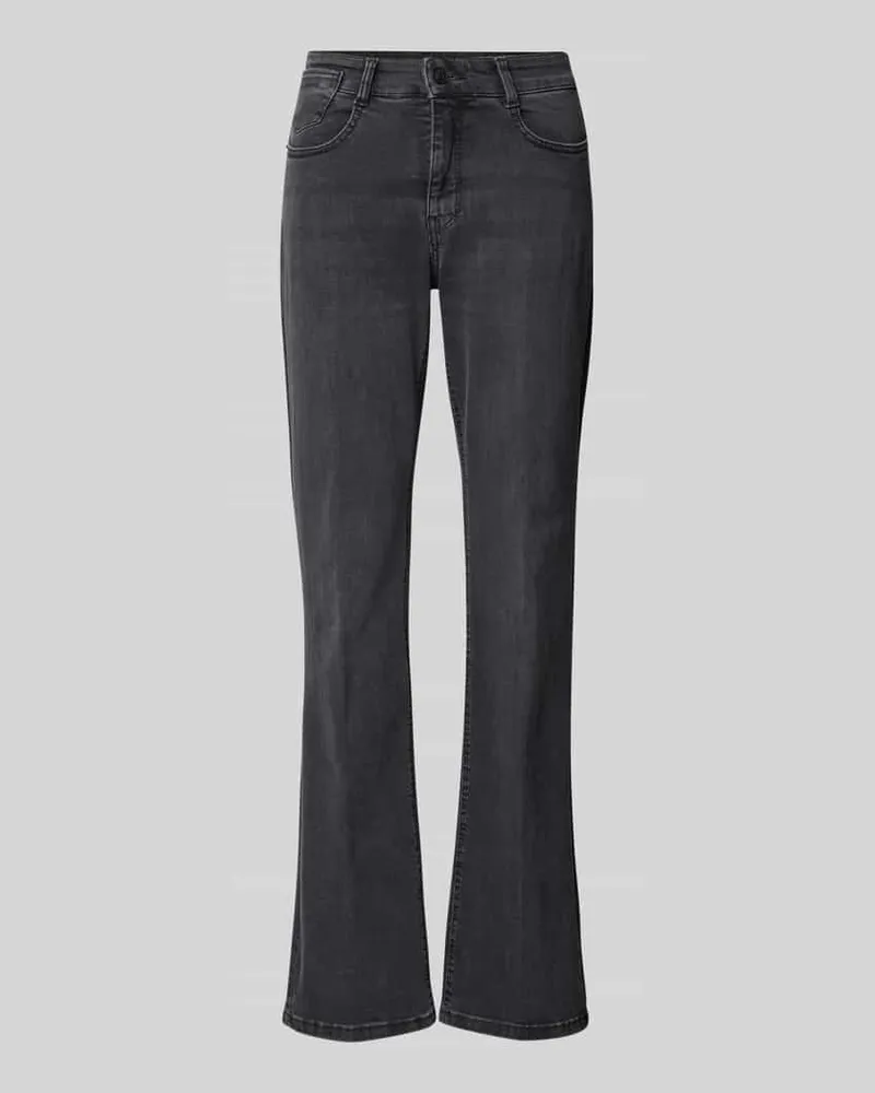 MAC Jeans Flared Jeans mit 5-Pocket-Design Modell 'Laura Anthrazit