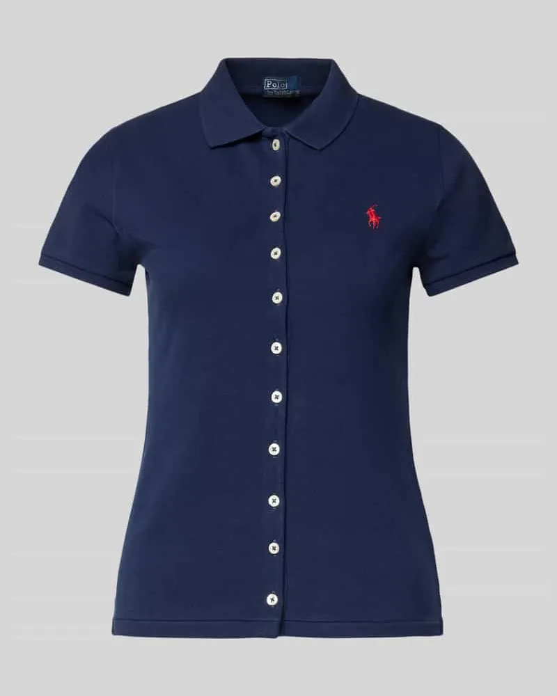 Ralph Lauren Poloshirt mit Knopfleiste Marine