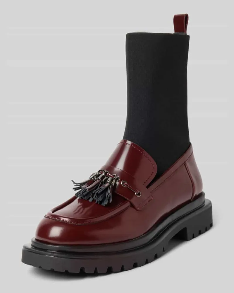 Marc Cain Stiefel in Loafer-Optik Bordeaux