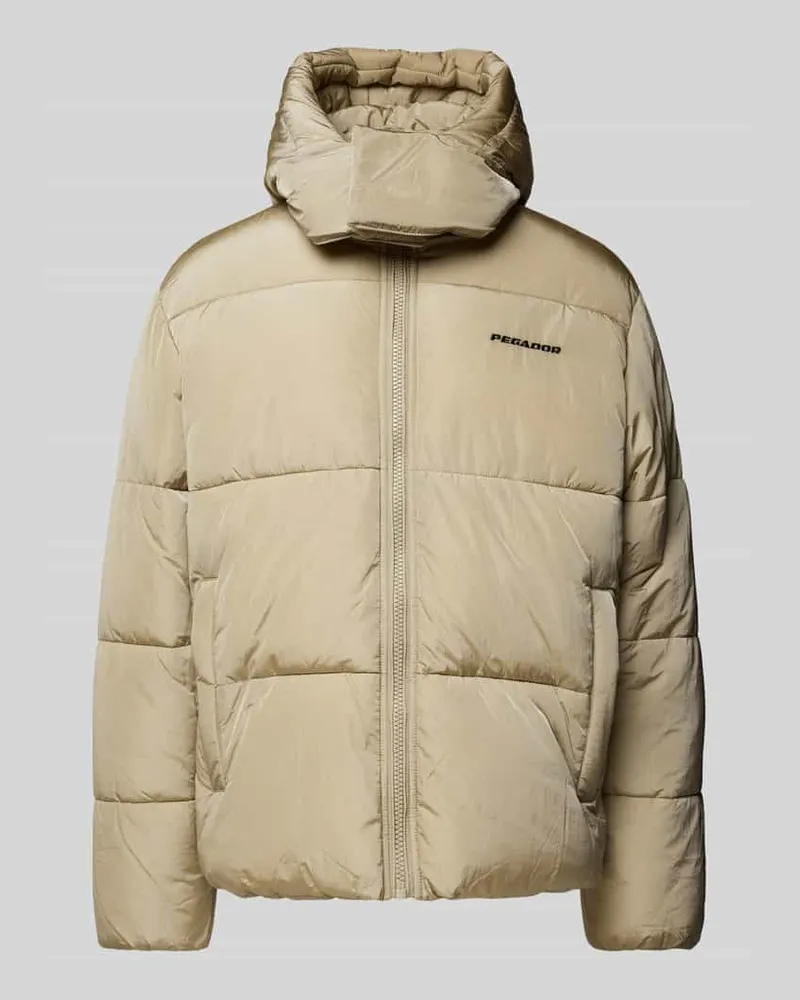 PEGADOR Steppjacke mit Stehkragen Modell 'MARTEN Beige