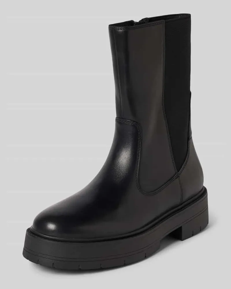 Geox Stiefeletten aus Leder mit Plateausohle Modell 'SPHERICA Black