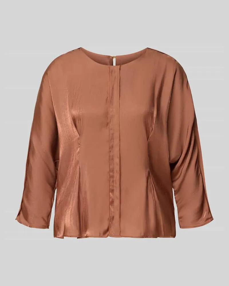 Mos Mosh Regular Fit Bluse aus Viskose-Mix Modell 'Leka Gloss Rostrot