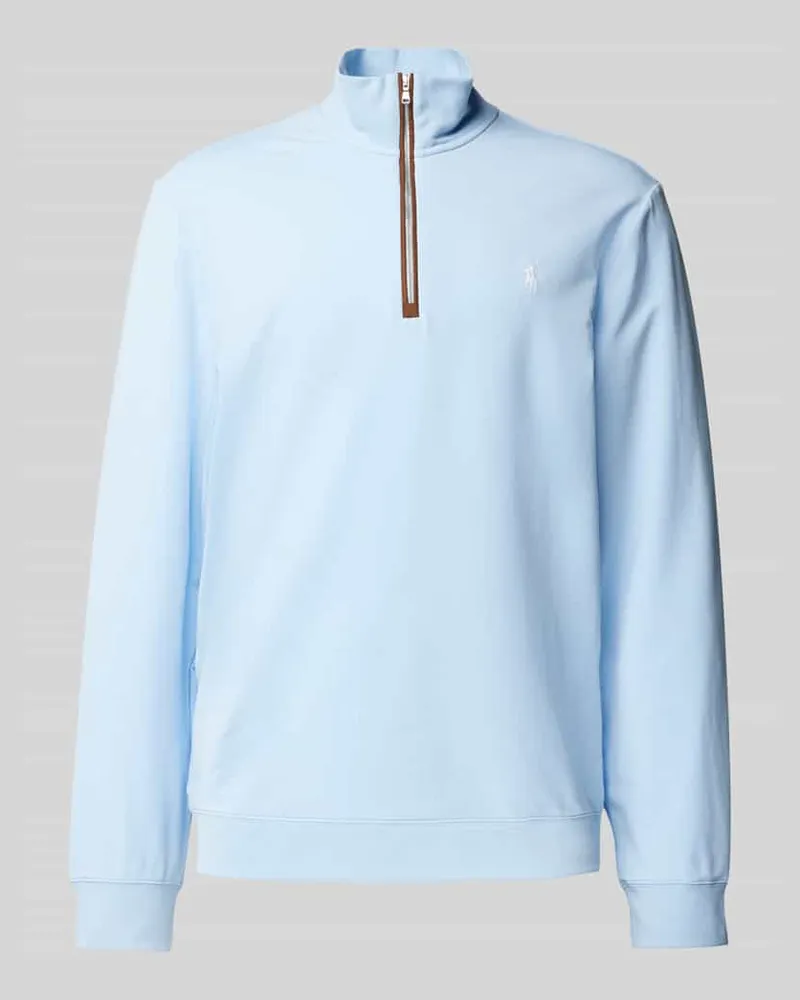 Ralph Lauren Sweatshirt mit Logo-Stitching Hellblau