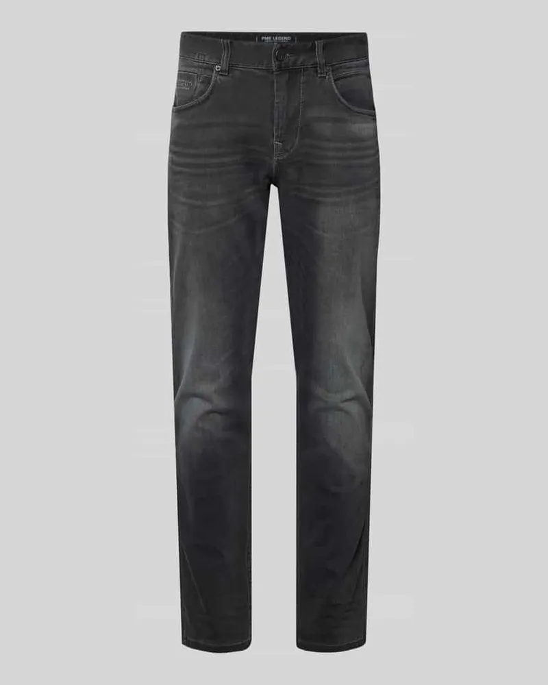 PME Legend Regular Fit Jeans aus Baumwoll-Mix Modell 'NIGHTFLIGHT Mittelgrau