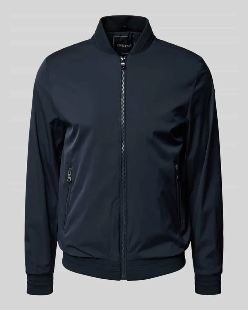 Geox Bomberjacke mit Reißverschlusstaschen Marine