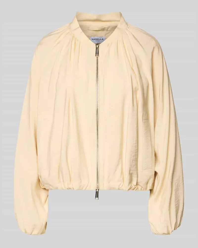 MARELLA Regular Fit Jacke aus Viskose-Mix Modell 'Fico Ecru