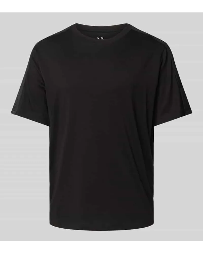 Armani Exchange T-Shirt mit Label-Details Black