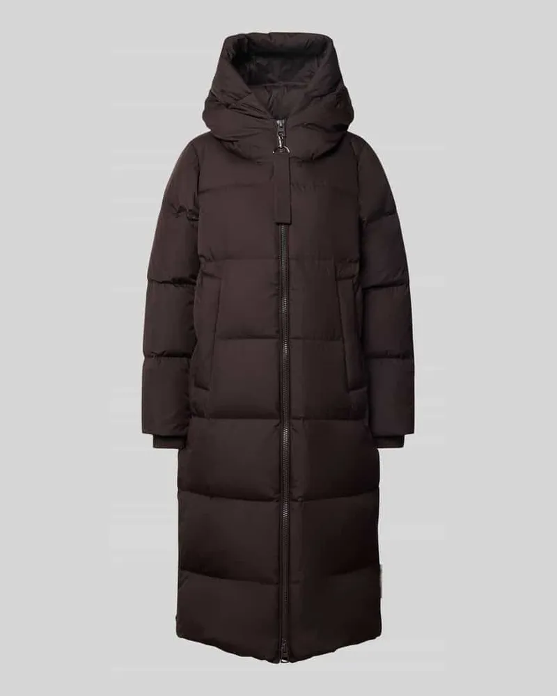 Marc O'Polo Regular Fit Daunenmantel mit Zweiwege-Reißverschluss Mittelbraun