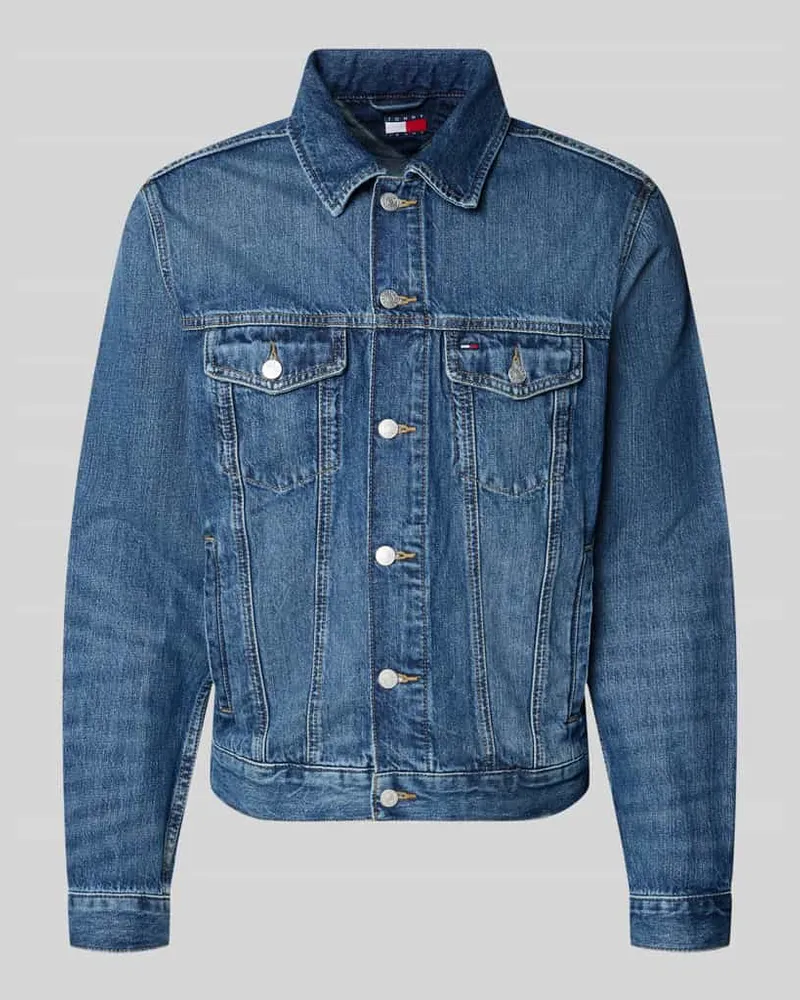 Tommy Hilfiger Regular Fit Jeansjacke aus reiner Baumwolle Modell 'RYAN Jeansblau