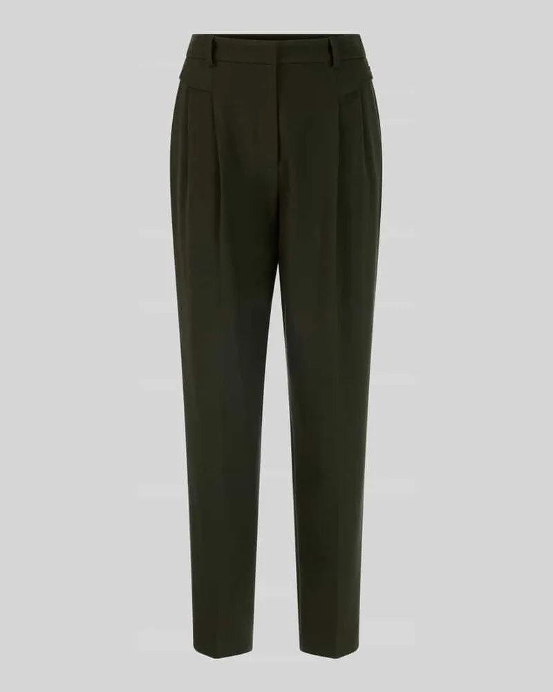 Marc Cain Regular Fit Anzughose mit Viskose-Anteil Khaki