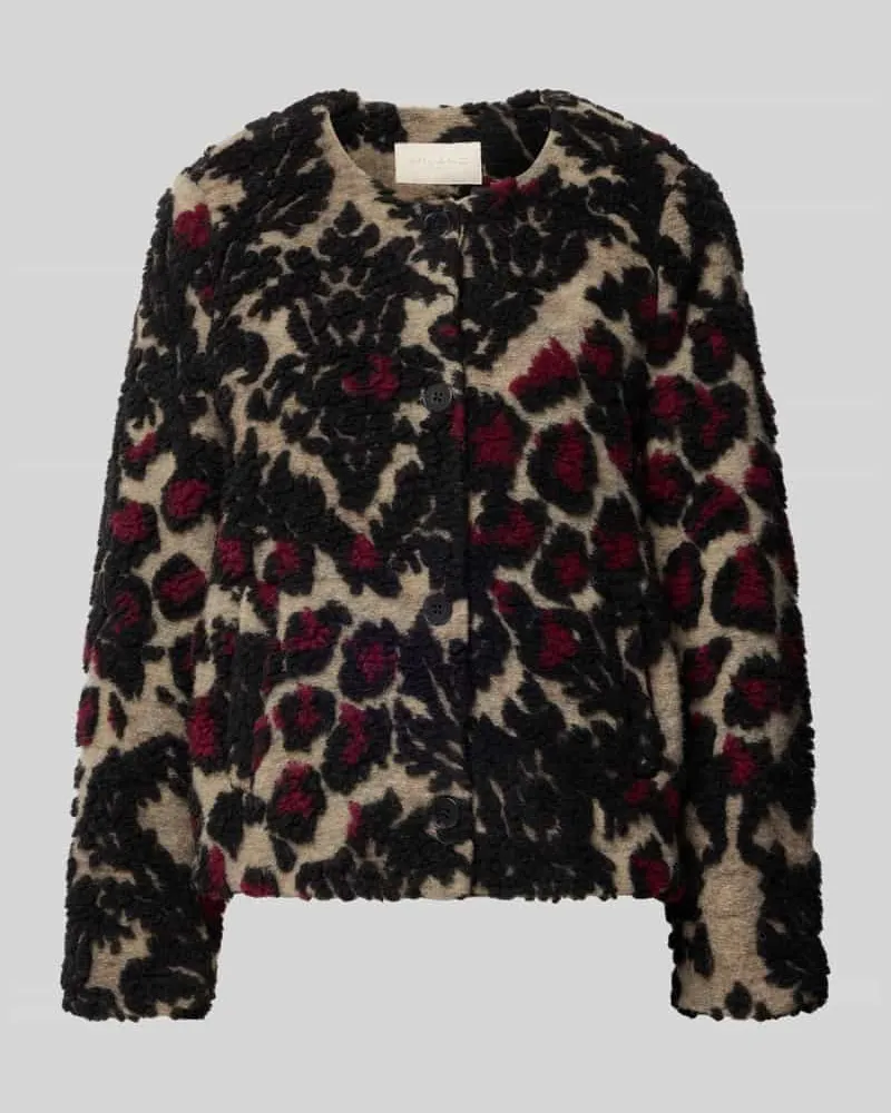 Milano Italy Jacke aus Woll-Mix mit Eingrifftaschen Sand