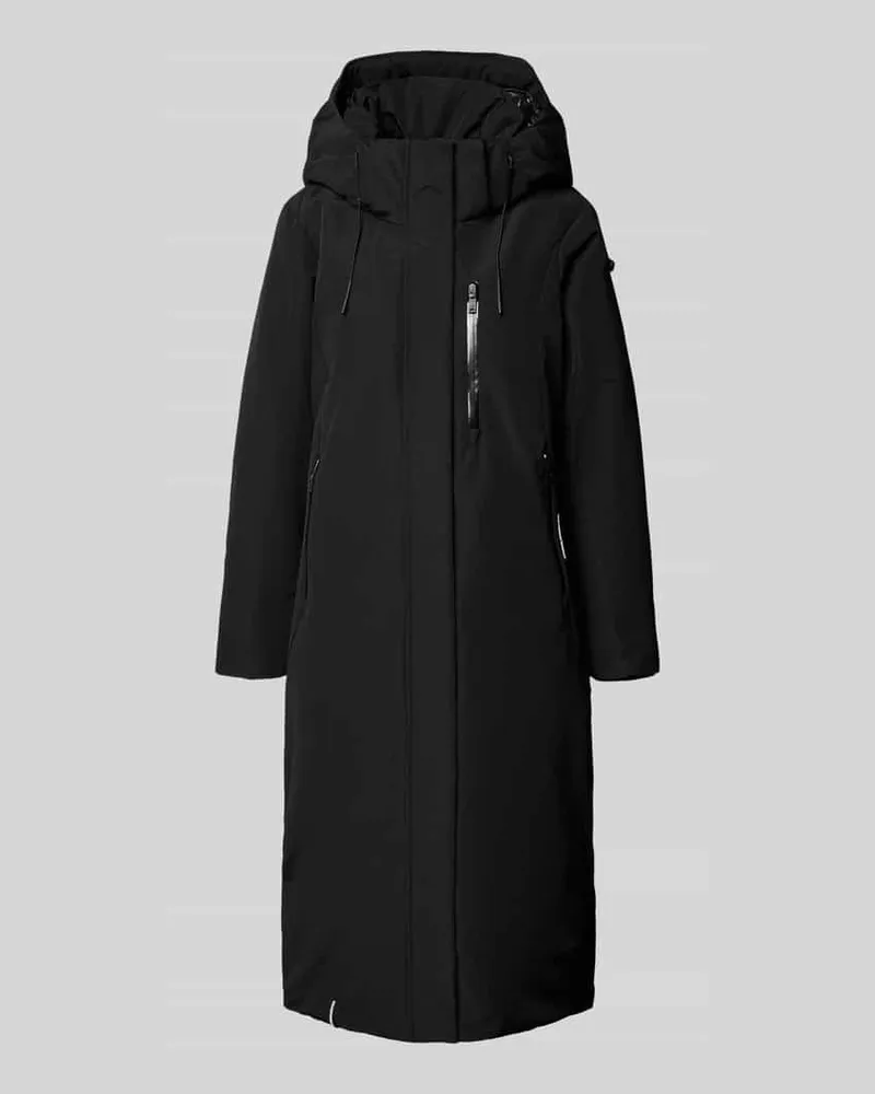 khujo Mantel mit Reverskragen Black