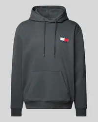 Tommy Hilfiger Hoodie mit Label-Print Modell 'ESSENTIAL Anthrazit