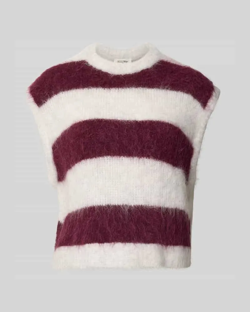 American Vintage Regular Fit Pullunder aus Alpaka-Mix Modell 'NIBY Bordeaux